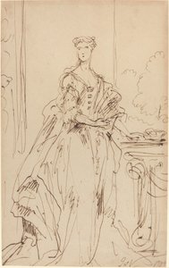 Retrato de una dama de pie