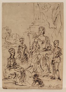 Boceto para un retrato familiar, 1730