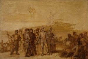 El desembarco de Colón de John Vanderlyn