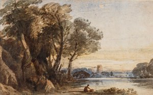 Paisaje Capricho, c.1830 de John Varley