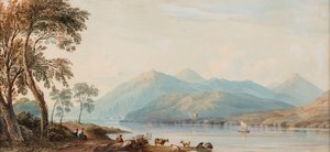 Glengary Loch, fecha desconocida (acuarela sobre papel) de John Varley