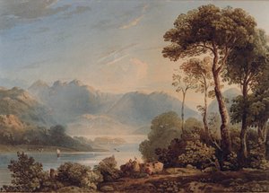 Vista desde el Puente Grange, Borrowdale de John Varley