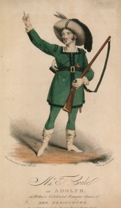 Sr. T Cooke como Adolph en la ópera romántica de Weber 