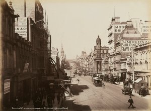 Calle Collins, Melbourne, c.1880 de John W. Lindt