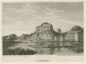 Castillo de Tamworth: grabado, nd [c 1798]
