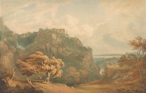 Vista de Tívoli mirando hacia Roma de John Warwick Smith