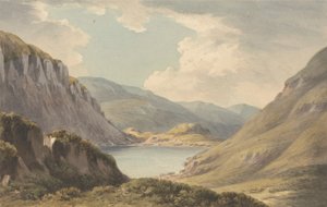 Llyn Geirionedd, no lejos de Trefriew, en el río Conway, Carnarvonshire de John Warwick Smith