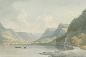 Ullswater, mirando hacia Patterdale de John Warwick Smith