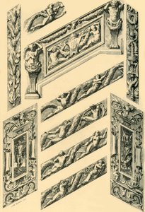 Detalles de la decoración de la escalera, c. 1870s, 1881 de John Watkins