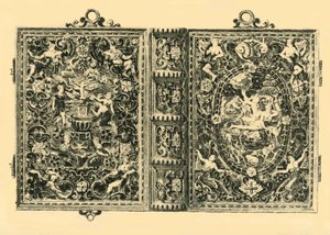 Cubierta de libro de oro, siglo XIX, 1881