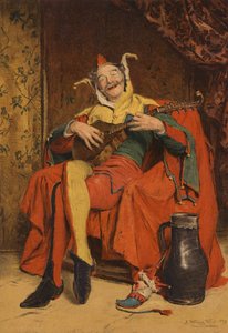 Un Improvisatore (cromolito) de John Watson Nicol