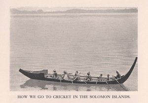 Cómo Vamos al Cricket en las Islas Salomón, 1912 de John Watt Beattie