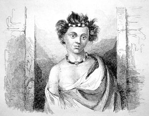 Una joven de la Isla Sandwich, siglo XVIII de John Webber