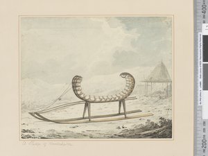 Un trineo de Kamtschatka, c.1783-84