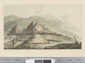 F.42 Habitaciones de Verano e Invierno en Kamschatka, c.1783-84 de John Webber