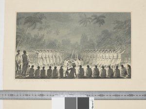 Una danza nocturna por hombres, en Hapaee de John Webber