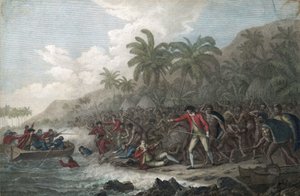 La muerte del Capitán James Cook el 14 de febrero de John Webber