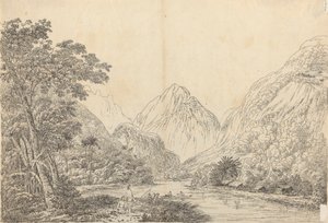 Vista de la bahía de Oheitepeha, Otaheite de John Webber