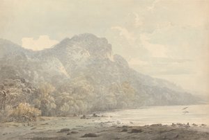 Vista de Cracatoa (sic), Mares de China de John Webber