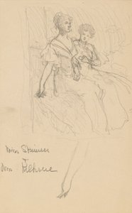 estudio para las hermanas skinner de John White Alexander