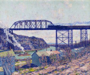 En el Rondout (óleo sobre lienzo)