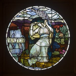 Biddulph Grange, James Powell & Sons, John William Brown (1842-1928), Agua, 1903, Art Nouveau