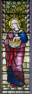 Pulborough, St Mary, James Powell & Sons, John William Brown (1842-1928), Caridad