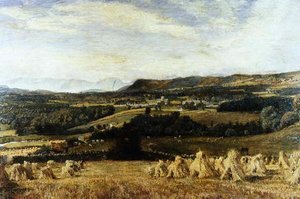 Cartmel Priory y Langdale Pikes de John William Buxton Knight