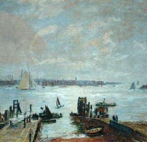 Puerto de Portsmouth, 1907 de John William Buxton Knight
