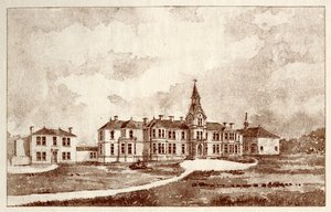 El Asilo de Lunáticos de Newcastle upon Tyne, Coxlodge, c.1829 de John William Dyson