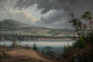 Vista de Cohoes, ca. 1820 de John William Hill