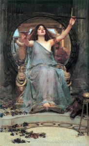 Circe ofreciendo la copa a Odiseo de John William Waterhouse