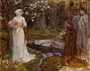 Dante y Beatriz, 1915 de John William Waterhouse