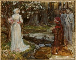 Dante y Matilda de John William Waterhouse
