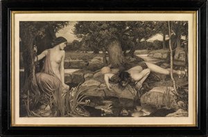 Eco y Narciso de John William Waterhouse