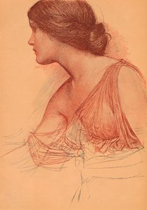 De un estudio en sanguina, c1899 de John William Waterhouse