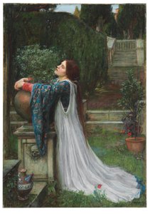 Isabela y la maceta de albahaca, 1907 de John William Waterhouse
