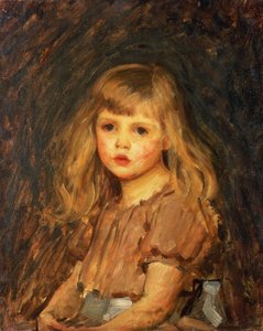 Retrato de una niña de John William Waterhouse