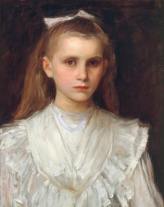 Retrato de una niña de John William Waterhouse