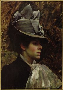 Retrato de la Esposa del Artista de John William Waterhouse