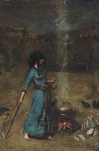 Estudio para El círculo mágico, 1886 de John William Waterhouse
