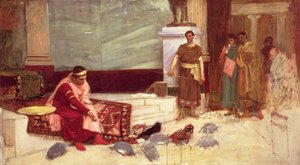 Los favoritos del emperador Honorio (AD 384-423) de John William Waterhouse