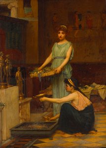 El hogar de los dioses de John William Waterhouse