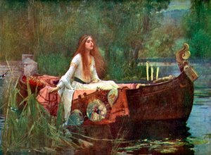 La Dama de Shalott, 1888 1923 de John William Waterhouse