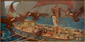 Ulises y las sirenas de John William Waterhouse