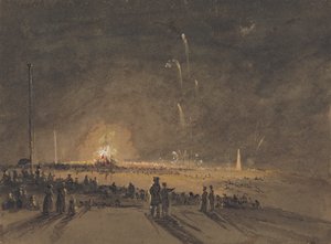 Un espectáculo de fuegos artificiales de John Wilson Carmichael