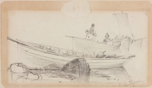 Barcos y boya - Hartlepool de John Wilson Carmichael