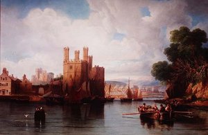 Castillo de Caernarvon de John Wilson Carmichael