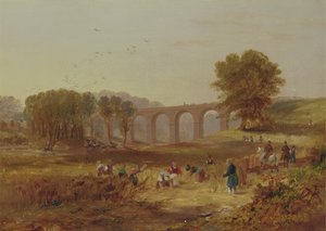 Viaducto de Corby, Ferrocarril de Newcastle y Carlisle de John Wilson Carmichael
