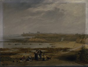 Cullercoats mirando hacia Tynemouth - Marea baja